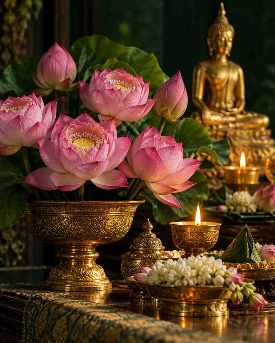 ภาพสร้างประกอบ ลานอธิษฐานดอกบัว (สาธิต)
